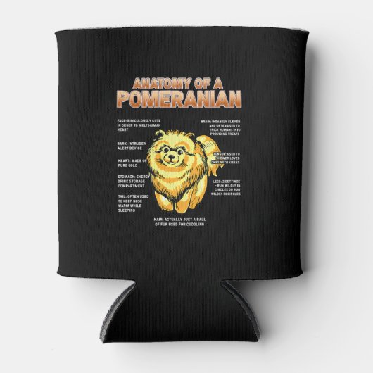 ポメラニア犬構造 缶クーラー (正面)
