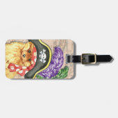 ポメラニア犬海賊荷物タグ ラゲッジタグ (正面横)