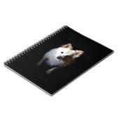 ポメラニア犬犬が暗い ノートブック (左側)