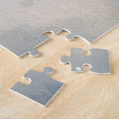 ポメラニア犬犬のソリで雪のクリスマス ジグソーパズル (側面)