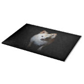 ポメラニア犬犬のダークカットボード カッティングボード (角)