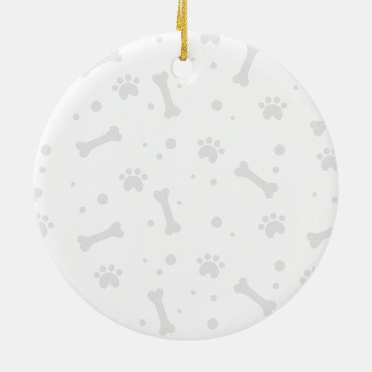 ポメラニア犬犬のパーソナライズなクリスマスのオーナメント セラミックオーナメント (裏面)