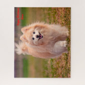 ポメラニア犬犬 ジグソーパズル (縦)