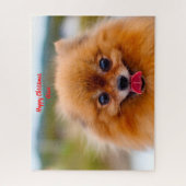 ポメラニア犬犬 ジグソーパズル (縦)