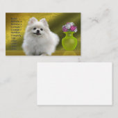 ポメラニア犬犬 名刺 (正面/裏面)