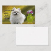 ポメラニア犬犬 名刺 (正面/裏面)