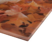 ポメラニア犬紅葉秋インスパイア カッティングボード (角)
