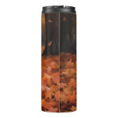 ポメラニア犬紅葉秋インスパイア タンブラー (裏面)