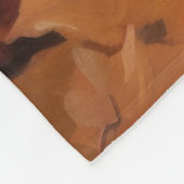 ポメラニア犬紅葉秋インスパイア フリースブランケット (角)