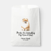 ポメラニア犬結婚ペットのフルカラー フェイバーバッグ (正面)