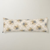 ポメラニア犬絵を描ズオレンジポムオリジナルドッグアート ボディピロー (正面)