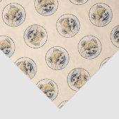 ポメラニア犬絵を描ズオレンジポムオリジナルドッグアート 薄葉紙 (詳細)