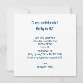 ポメラニア犬誕生日カード，ポメラニア，ポメラニア犬 招待状 (裏面)