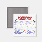 ポメラニア犬財産法2 マグネット (正面/裏面)