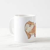 ポメラニア犬魔法 コーヒーマグカップ (正面左)