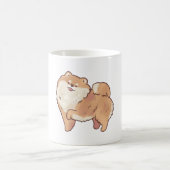 ポメラニア犬魔法 コーヒーマグカップ (中央)