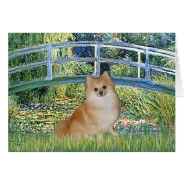 ポメラニア犬3 – ブリッジ (正面横)