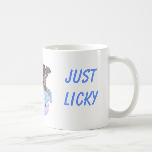 ポメラニア犬: 、ちょうどLicky Nippy コーヒーマグカップ (右)