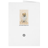 ポメラニア犬(オレンジ絵画色) - Dog Artオリジナル (裏面)