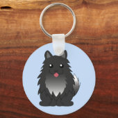 ポメラニア犬 キーホルダー (正面)