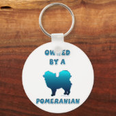 ポメラニア犬 キーホルダー (正面)