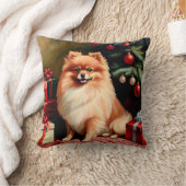 ポメラニア犬 クッション (ブランケット)