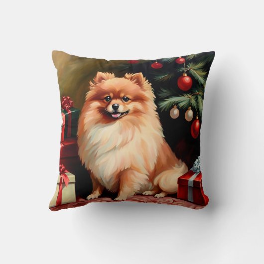ポメラニア犬 クッション (裏面)