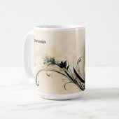 ポメラニア犬 コーヒーマグカップ (正面左)