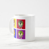 ポメラニア犬 コーヒーマグカップ (正面左)