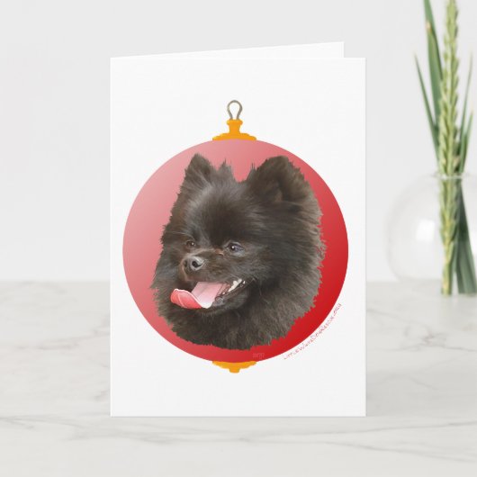 ポメラニア犬 シーズンカード (正面)