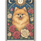 ポメラニア犬 シール (正面)