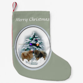 ポメラニア犬 スモールクリスマスストッキング