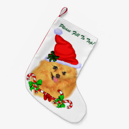 ポメラニア犬 スモールクリスマスストッキング