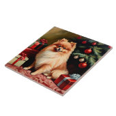 ポメラニア犬 タイル (側面)