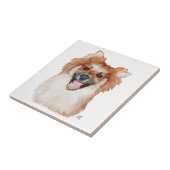 ポメラニア犬 タイル (側面)