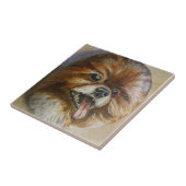 ポメラニア犬 タイル (側面)