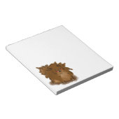 ポメラニア犬 ノートパッド (アングル)