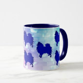 ポメラニア犬 マグカップ (正面右)