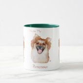 ポメラニア犬 マグカップ (中央)