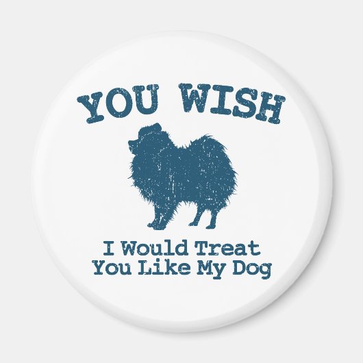 ポメラニア犬 マグネット (正面)