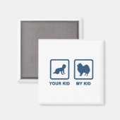 ポメラニア犬 マグネット (正面/裏面)