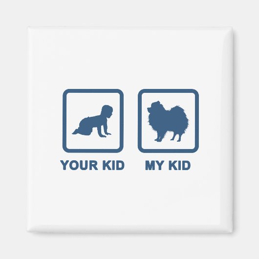 ポメラニア犬 マグネット (正面)