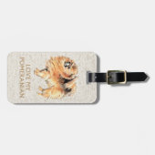 ポメラニア犬 ラゲッジタグ (正面横)