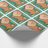 ポメラニア犬 ラッピングペーパー (角)