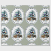 ポメラニア犬 ラッピングペーパー (フラット)