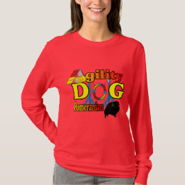 ポメラニア犬_敏捷性ギフト Tシャツ