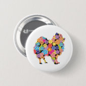 ポメラニア犬 缶バッジ (正面&裏面)