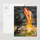 ポメラニア犬(BT) - MidEve ポストカード (正面/裏面)