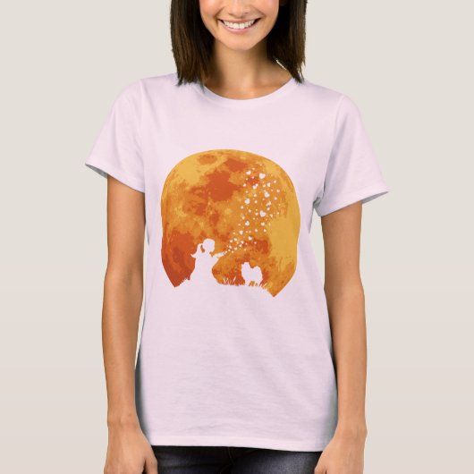 ポメラニア犬 Tシャツ (正面)
