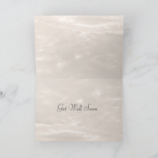 ポメラニア犬Get Well Card カード (内部)